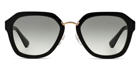 prada 25rs|Prada™ PR 25RS 1AB0A7 55 Black Sunglasses .